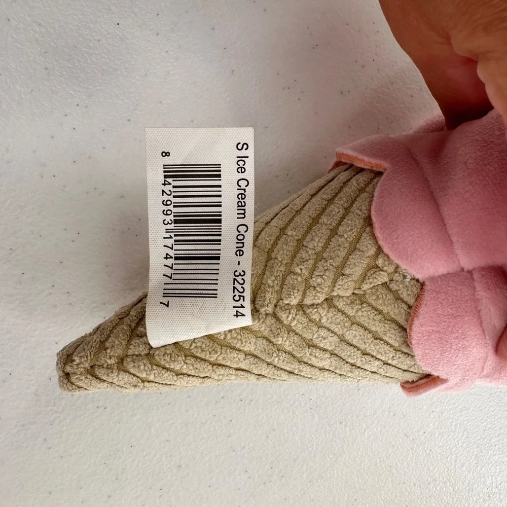 Walmart Plush Ice Cream Cone Toy For Kids - Pink & Blue‎ Smiling Scoops 10
